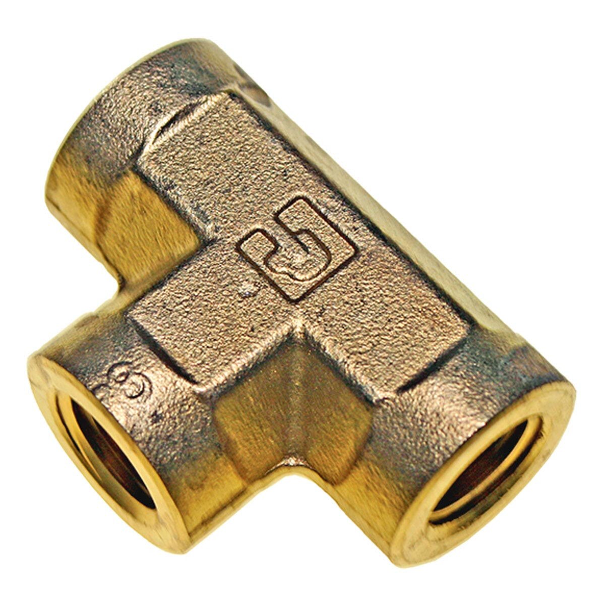 Oxygen 1/4" Female TEE Brass Fitting